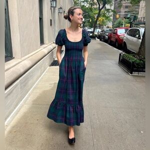 Hill House Louisa Nap Dress Midnight Tartan